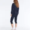 Soft-Touch Modal Jacket with Adjustable Waist and High Collar Soft-Touch Modal Jacket with Adjustable Waist and High Collar
