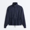 Soft-Touch Modal Jacket with Adjustable Waist and High Collar Soft-Touch Modal Jacket with Adjustable Waist and High Collar