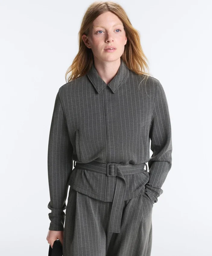 Soft-Touch Modal Jacket with Belt Soft-Touch Modal Jacket with Belt