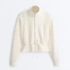 Soft-Touch Modal Jacket with Rib Trim Soft-Touch Modal Jacket with Rib Trim