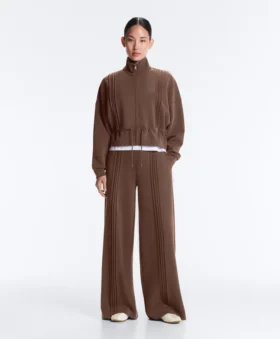 Soft-Touch Modal Jacket with Rib Trim