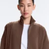Soft-Touch Modal Jacket with Rib Trim Soft-Touch Modal Jacket with Rib Trim