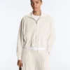 Soft-Touch Modal Jacket with Rib Trim Soft-Touch Modal Jacket with Rib Trim