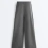 Soft-Touch Modal Pinstripe Wide-Leg Trousers Soft-Touch Modal Pinstripe Wide-Leg Trousers