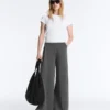 Soft-Touch Modal Pinstripe Wide-Leg Trousers Soft-Touch Modal Pinstripe Wide-Leg Trousers