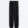 Soft-Touch Modal Rib Fitted Joggers