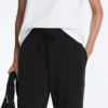 Soft-Touch Modal Rib Fitted Joggers