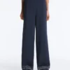 Soft-Touch Modal Trousers with Sailor Stripe Detail Soft-Touch Modal Trousers with Sailor Stripe Detail