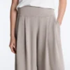 Soft-Touch Modal Wide-Leg Trousers with Corset Detail Soft-Touch Modal Wide-Leg Trousers with Corset Detail