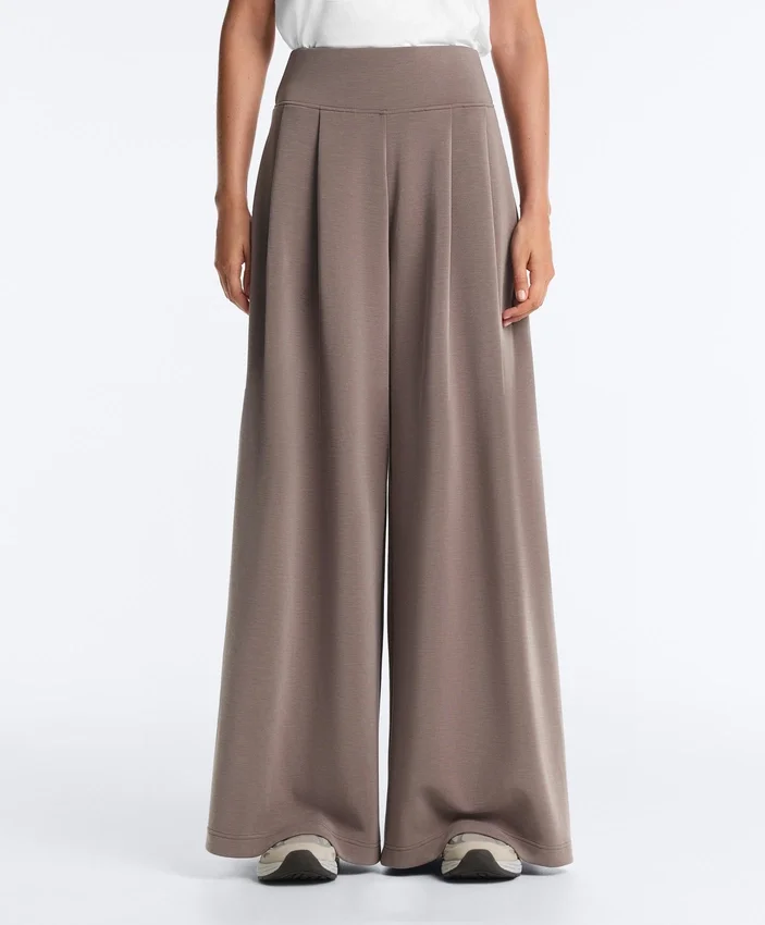 Soft-Touch Modal Wide-Leg Trousers with Corset Waist Soft-Touch Modal Wide-Leg Trousers with Corset Waist