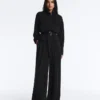 Soft-Touch Modal Wide-Leg Trousers with Pleat Waist Detail Soft-Touch Modal Wide-Leg Trousers with Pleat Waist Detail