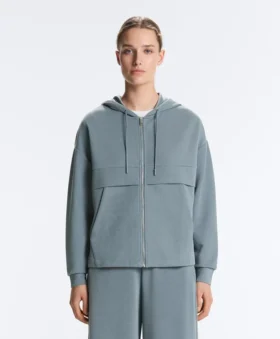 Soft-Touch Modal Zip Rib Sweatshirt Soft-Touch Modal Zip Rib Sweatshirt