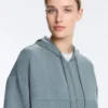 Soft-Touch Modal Zip Rib Sweatshirt