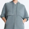 Soft-Touch Modal Zip Rib Sweatshirt