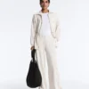 Soft Touch Pinstripe Wide Leg High Rise Trousers Soft Touch Pinstripe Wide Leg High Rise Trousers