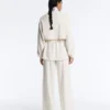 Soft Touch Pinstripe Wide Leg High Rise Trousers Soft Touch Pinstripe Wide Leg High Rise Trousers