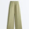 Soft Touch Pinstripe Wide Leg High Rise Trousers Soft Touch Pinstripe Wide Leg High Rise Trousers