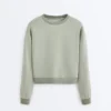 Soft-Touch Round Neck Sweatshirt with Modal Soft-Touch Round Neck Sweatshirt with Modal