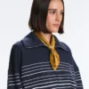 Soft-Touch Striped Sailor Jacket with Modal Soft-Touch Striped Sailor Jacket with Modal