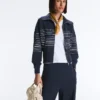 Soft-Touch Striped Sailor Jacket with Modal Soft-Touch Striped Sailor Jacket with Modal