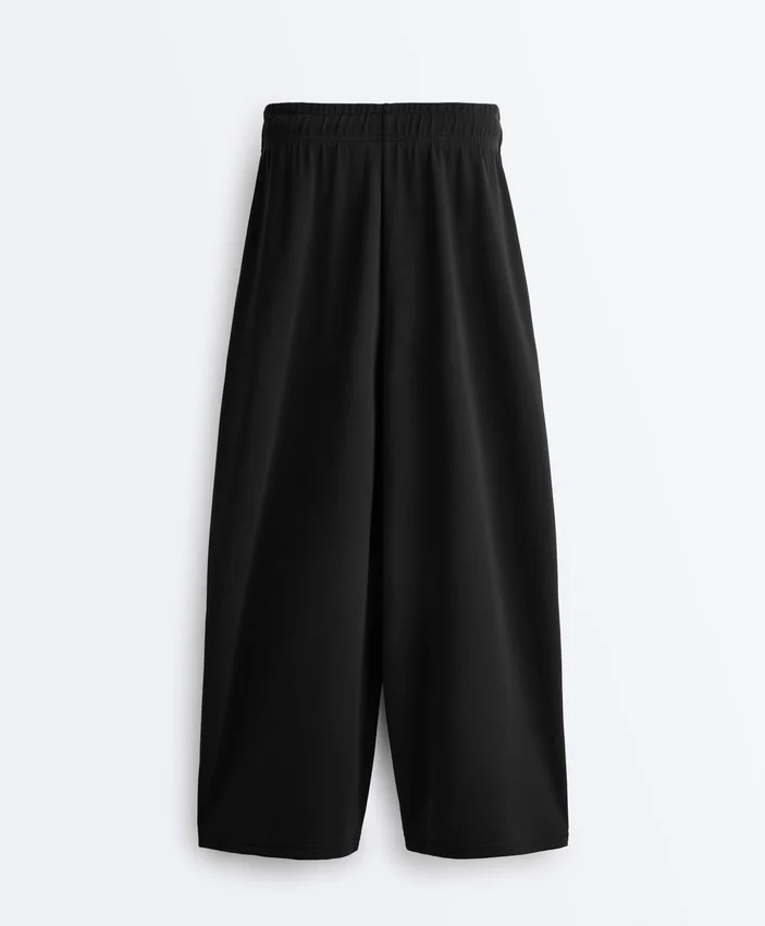 Soft-Touch Wide-Leg Crop Trousers with Modal Soft-Touch Wide-Leg Crop Trousers with Modal