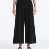 Soft-Touch Wide-Leg Crop Trousers with Modal and Pleats Soft-Touch Wide-Leg Crop Trousers with Modal and Pleats