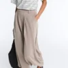 Soft-Touch Wide-Leg Crop Trousers with Modal and Pleats Soft-Touch Wide-Leg Crop Trousers with Modal and Pleats