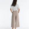 Soft-Touch Wide-Leg Crop Trousers with Modal and Pleats Soft-Touch Wide-Leg Crop Trousers with Modal and Pleats