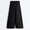 Soft-Touch Wide-Leg Crop Trousers with Modal and Pleats Soft-Touch Wide-Leg Crop Trousers with Modal and Pleats