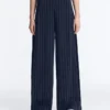 Soft-Touch Wide-Leg Trousers with Side Pleat and Modal Soft-Touch Wide-Leg Trousers with Side Pleat and Modal