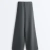Soft-Touch Wide-Leg Trousers with Side Pleat and Modal Soft-Touch Wide-Leg Trousers with Side Pleat and Modal