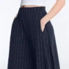 Soft-Touch Wide-Leg Trousers with Side Pleat and Modal Soft-Touch Wide-Leg Trousers with Side Pleat and Modal