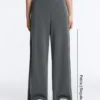 Soft-Touch Wide-Leg Trousers with Side Pleat and Modal Soft-Touch Wide-Leg Trousers with Side Pleat and Modal