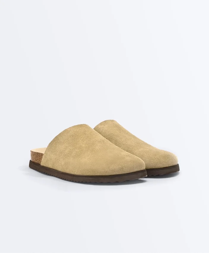 Split Leather Mules Split Leather Mules