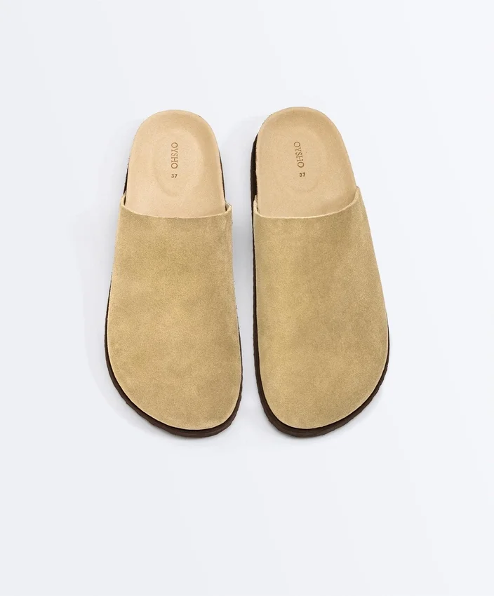 Split Leather Mules Split Leather Mules