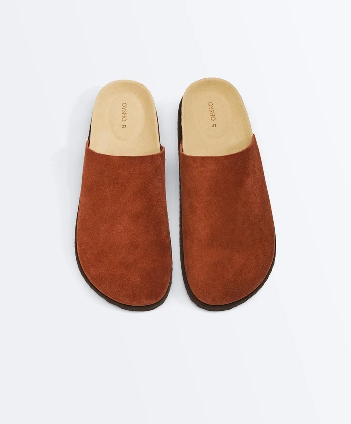 Split Leather Mules Split Leather Mules