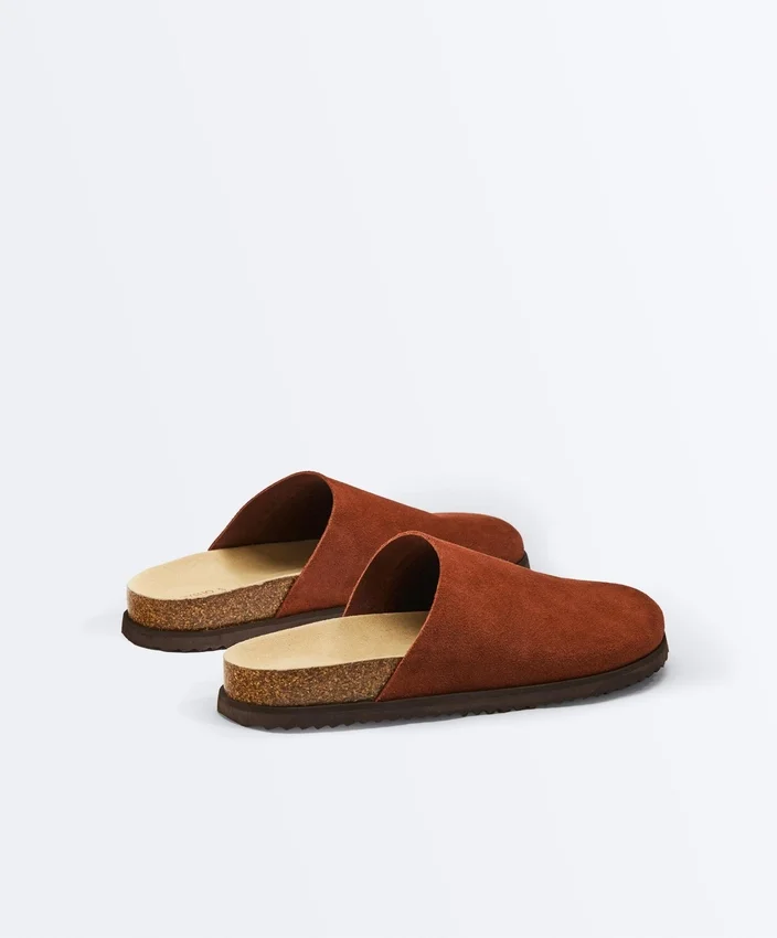 Split Leather Mules Split Leather Mules