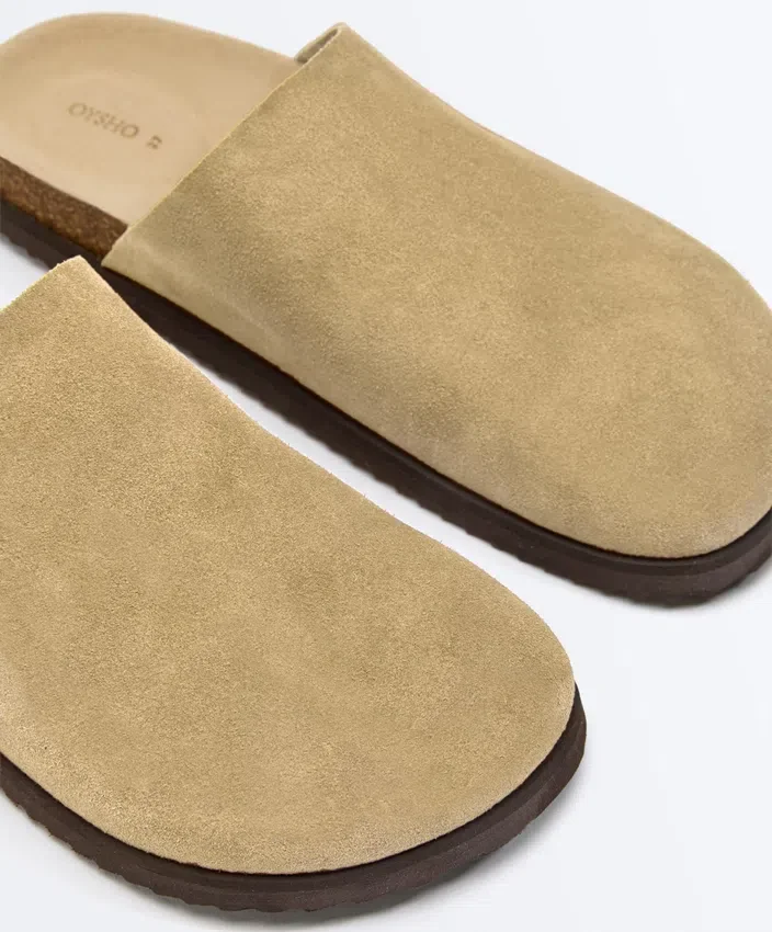 Split Leather Mules Split Leather Mules