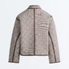 Stand-Up Collar Jacket with Contrast