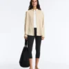 Stand-Up Collar Modal Blend Striped Shirt Stand-Up Collar Modal Blend Striped Shirt