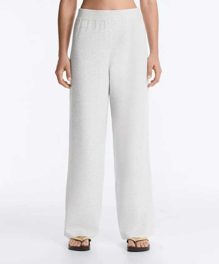 Straight Fit Knit Trousers Straight Fit Knit Trousers