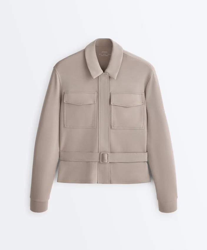 Straight Jacket with Belt and Soft-Touch Modal Straight Jacket with Belt and Soft-Touch Modal