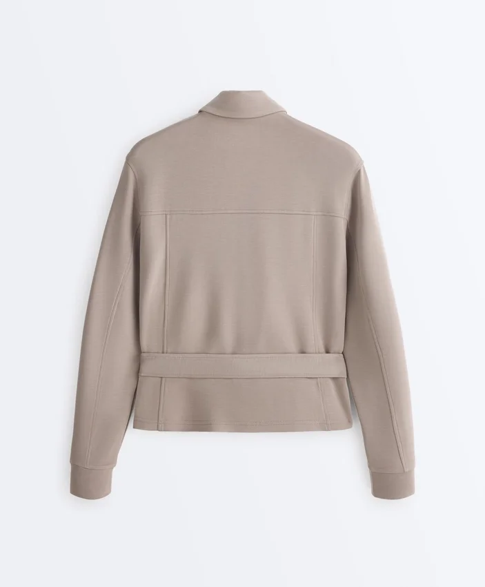 Straight Jacket with Belt and Soft-Touch Modal Straight Jacket with Belt and Soft-Touch Modal