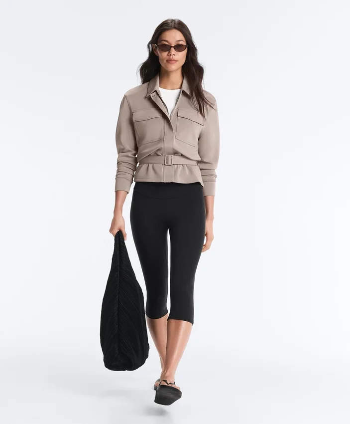 Straight Jacket with Belt and Soft-Touch Modal Straight Jacket with Belt and Soft-Touch Modal