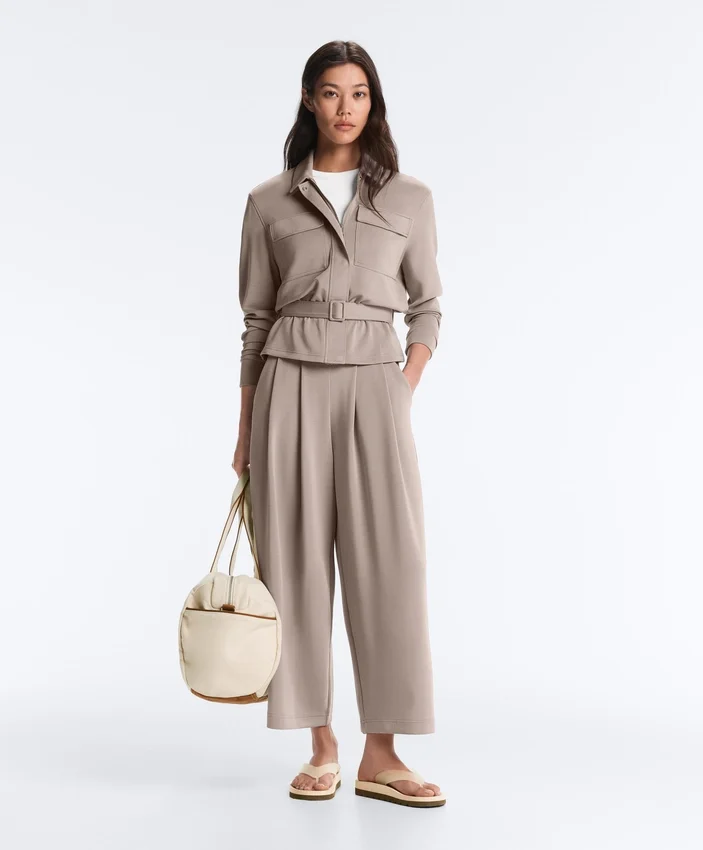 Straight Jacket with Belt and Soft-Touch Modal Straight Jacket with Belt and Soft-Touch Modal