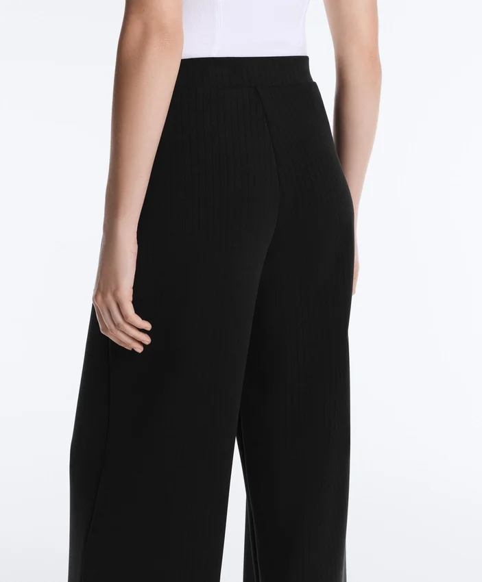 Straight-Leg Striped Trousers with Soft-Touch Modal Straight-Leg Striped Trousers with Soft-Touch Modal