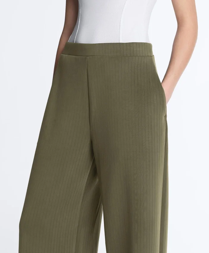 Straight-Leg Striped Trousers with Soft-Touch Modal Straight-Leg Striped Trousers with Soft-Touch Modal