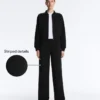 Straight-Leg Striped Trousers with Soft-Touch Modal Straight-Leg Striped Trousers with Soft-Touch Modal