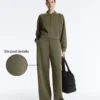 Straight-Leg Striped Trousers with Soft-Touch Modal Straight-Leg Striped Trousers with Soft-Touch Modal