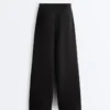 Straight-Leg Striped Trousers with Soft-Touch Modal Straight-Leg Striped Trousers with Soft-Touch Modal